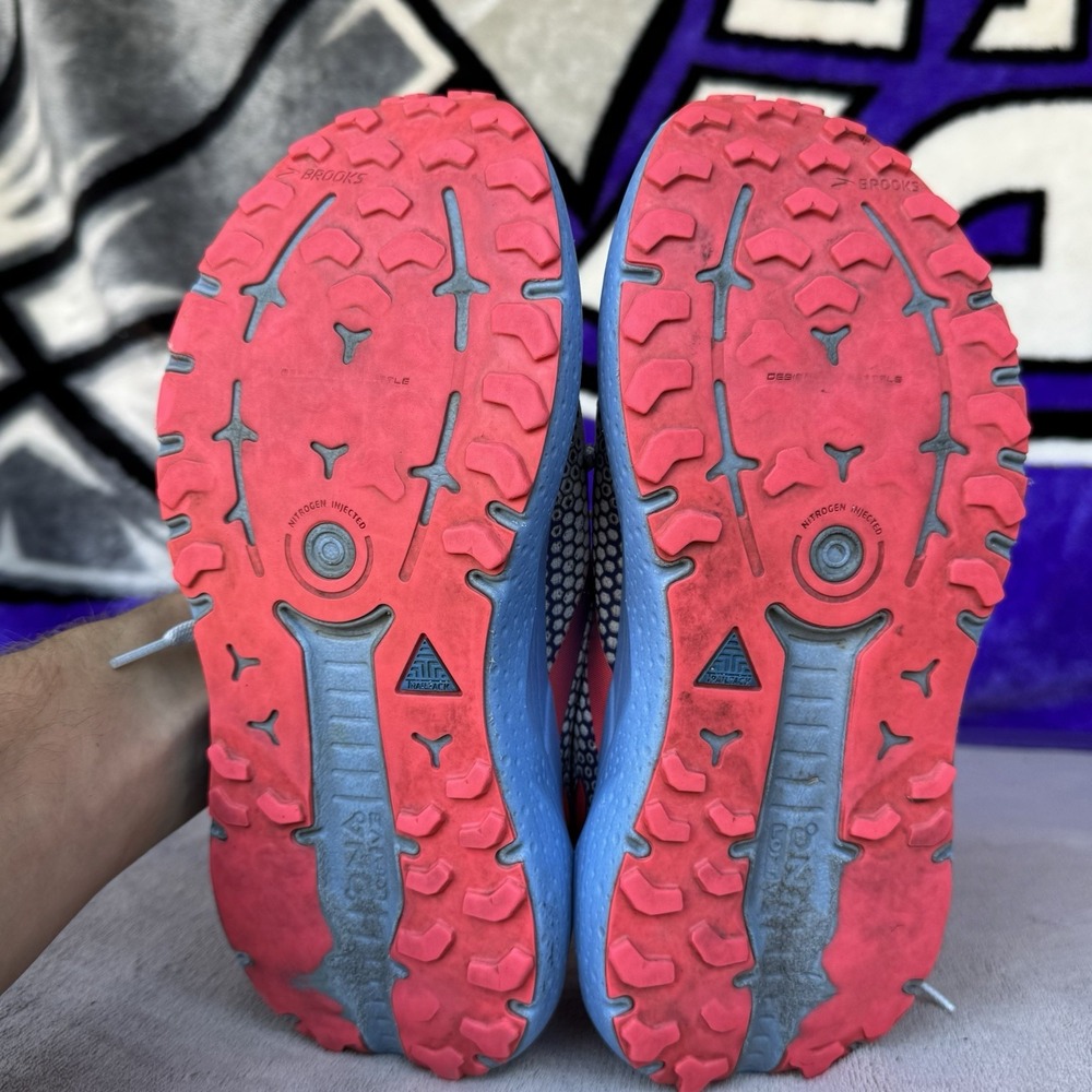 Size‎ 8 - Brooks Womens Caldera 6 Trail Shoes Blue Gray Red - Picture 15 of 15